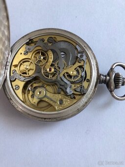 Stříbrný kapesni chronograf super stav - 5