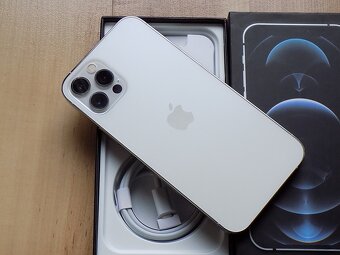 APPLE iPhone 12 Pro 128GB Silver - ZÁRUKA - TOP STAV-100%BAT - 5