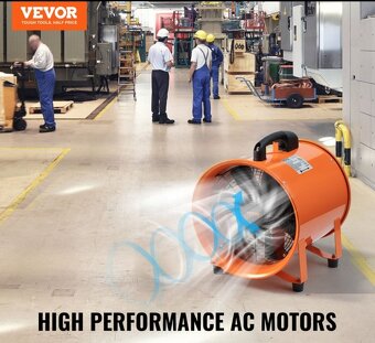 Prodám průmyslový ventilátor VEVOR 25,4 cm (10”) s hadicí 5m - 5