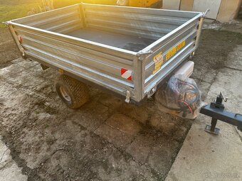 Hydraulicky sklopná vlečka, přívěs 1,5t  s elektropohonen - 5