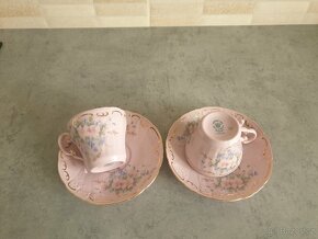 2x hrneček s podšálkem 14ti karátové zlato - 5