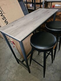 Nový barový set - stůl + 2x židle - 5