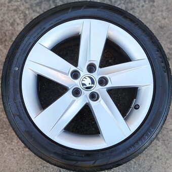 Originál sada disků Škoda Fabia III, Rapid 5x100 R16 Rock - 5