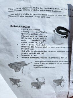 balistická přilba vojenská taktická neprůstřelná samopal - 5