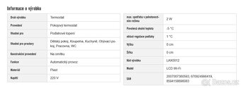 Larx Wi-Fi Pokojový termostat smartLife LCD - 5