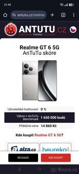 Vyměním RealMe GT6 16/512gb - 5