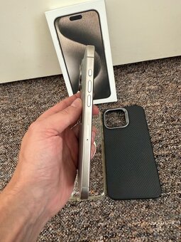 Apple iPhone 15 Pro Max 512gb Natural. TOP stav, zaruka,obal - 5