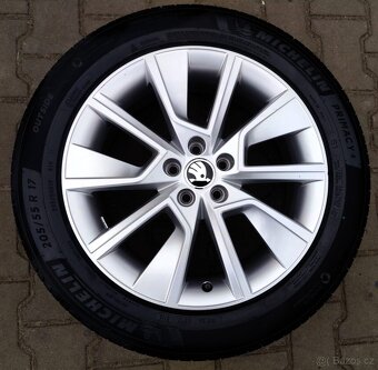 Originál sada disků Škoda Scala, Kamiq 5x100 R17 Braga - 5