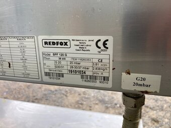 Plynový gastro sporák Redfox SPF 120 G - 5