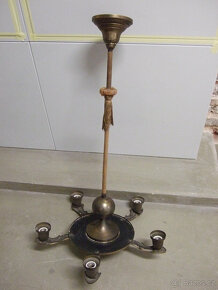 Starý mosazný lustr - 5
