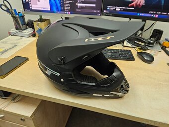 Nová Motokrosová přilba GT Bikes vel. M + brýle - 5