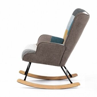 374 patchwork houpací křeslo - 5