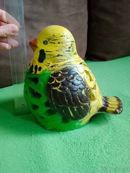 Keramická andulka, dekorace - 5