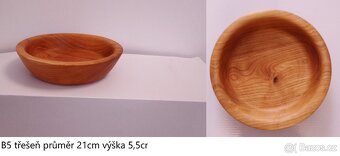 Dřevěné misky -krásný a praktický dárek - 5