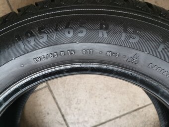 Sada 4 kusy zimní pneu 195/65R15 91T, MONTÁŽ ZDARMA - 5