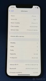 iPhone 12 64GB Black, Top stav, jako nový - 5