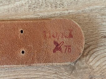 Vojenský pásek/řemen ČSLA kožený - nový - 5