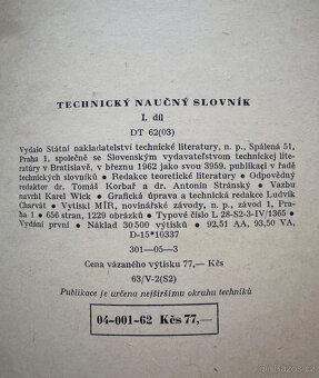 Technický naučný slovník A-Ž, kompl. 5 svazků - 5