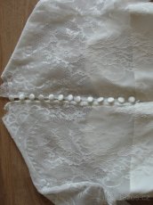 Svatební krajkové šaty vel. 36 - 38 - 5