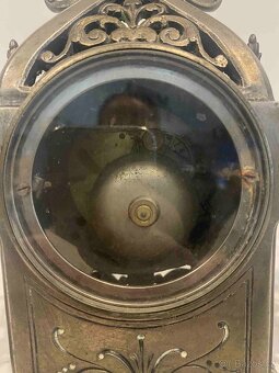 Prodám tří-dílný francouzský krbový hodinový set - 5