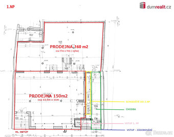 Komerční prostor - prodejna 150m2, centrum, Hodonín - 5