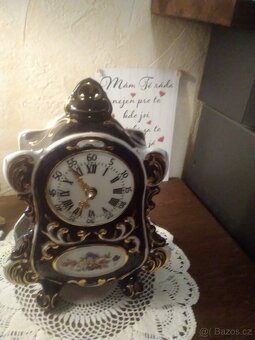 Krásné značkové hodiny z porcelánu - 5
