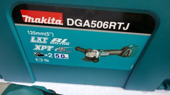 Aku úhlová bruska Makita DGA506RTJ/2X AKU 5.0AH - 5