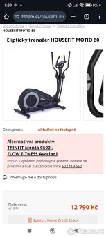 Eliptický trenažér HOUSEFIT MOTIO 80 / orbitrek - 5