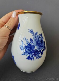 Okouzlující porcelánová váza od Royal KPM z Echt Cobalt - 5