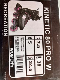 Kolečkové brusle Kinetic 80 PRO W + chrániče - 5
