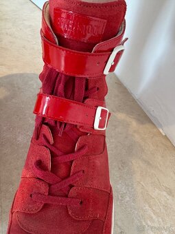 Birkenstock | vyšší designové červené botasky vel. 41 - 5