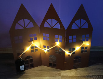 Kovové svítící domečky - 5