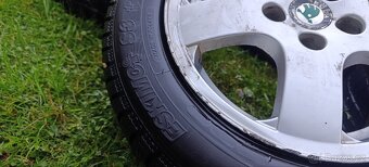 ALU R14 5x100 škoda fabia vč zimního obutí - 5