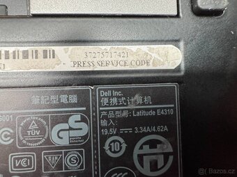 Predám pokazený notebook na náhradné diely zn.Dell e4310. - 5