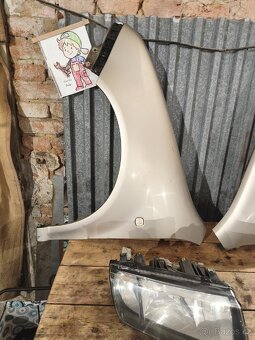 Fabia 1 facelift, předek. Nárazník, blatníky, světla, 9201 - 5