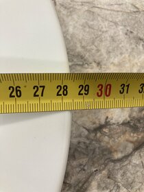 Bílé mělké talíře Suisse,pruměr 28,5cm,12ks - 5
