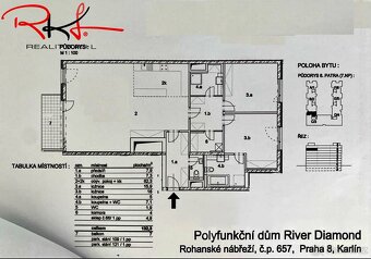 Pronájem, byt 3+kk s balkónem, Karlín - 5