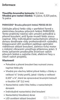 Elektrická bruska na broušení řetězů Parkside - 5