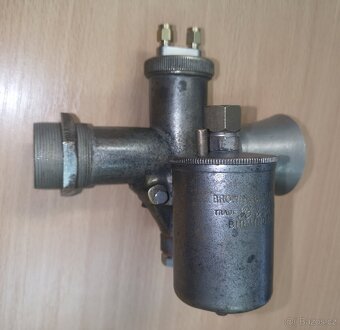 Predám bronzový karburátor B&B 25,4mm s uchytením na závit - 5