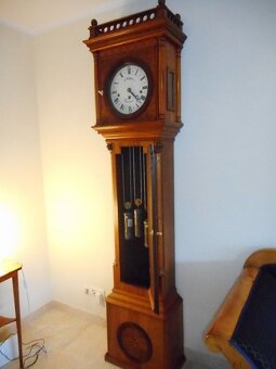Starožitné dědečkovské hodiny z doby kolem roku 1800 se zvon - 5