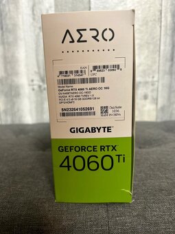 Nvidia RTX 4060ti 16GB OC Gigabyte Aero - 5