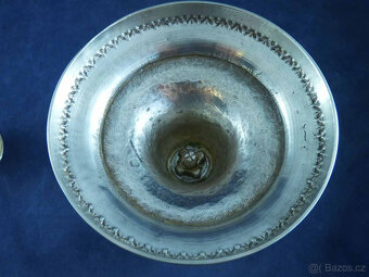 SPECIÁLNÍ ANTIKOUTNÍ STŘÍBRNÉ SVÍCNY, PÁR, AUGSBURG, CCA 180 - 5