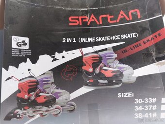 Brusle 2v1 SPARTAN vel.38-41 a chrániče - 5