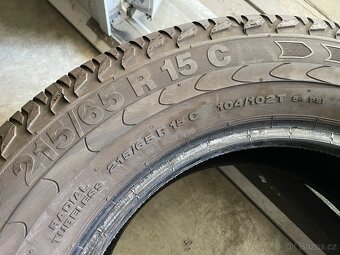 prodám letní pneumatiky 215/65/15C Continental celá sada - 5