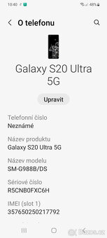 Samsung Galaxy S20 ULTRA 5G, 128 Gb - 5