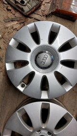 16" SADA ORIGINÁLNÍCH ALU DISKŮ 6,5JX16 ET50 AUDI SKODA VW - 5