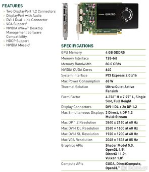Nvidia Quadro K2200 4GB GDDR5 - 5