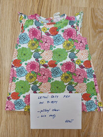 dívčí šaty  vel 74-80 / 6-12M - 5