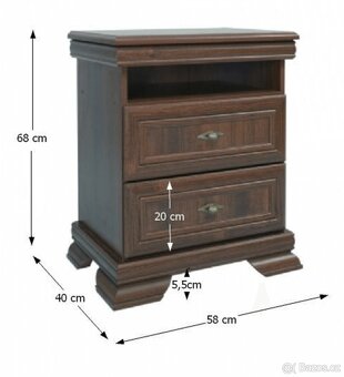 Prodám Postel, Noční stolky, Skříň - 5