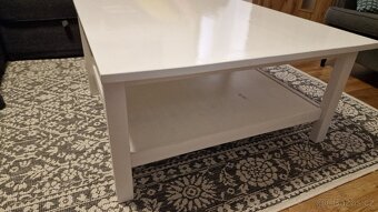 Konferenční stolek Ikea Hemnes bílý - 5